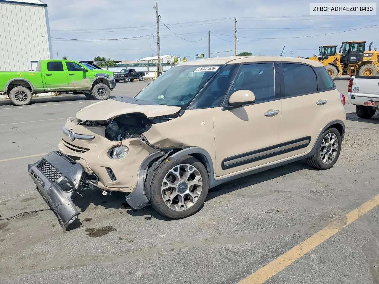 2014 Fiat 500L Trekking VIN: ZFBCFADH4EZ018430 Lot: 58331526