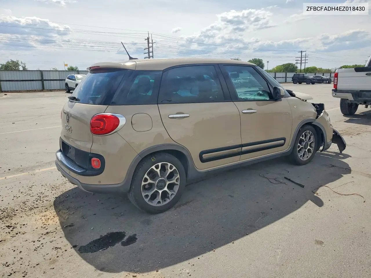 2014 Fiat 500L Trekking VIN: ZFBCFADH4EZ018430 Lot: 58331526
