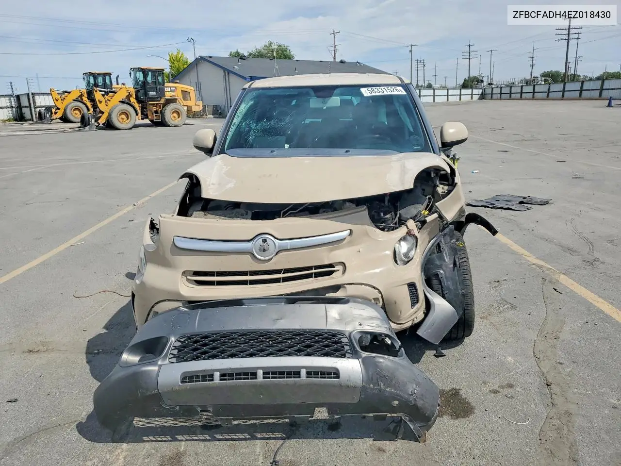 2014 Fiat 500L Trekking VIN: ZFBCFADH4EZ018430 Lot: 58331526