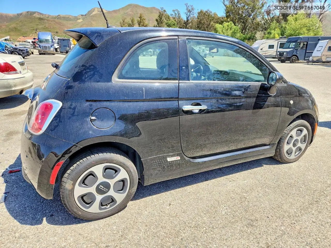 2015 Fiat 500 Electric VIN: 3C3CFFGE9FT667049 Lot: 56732456