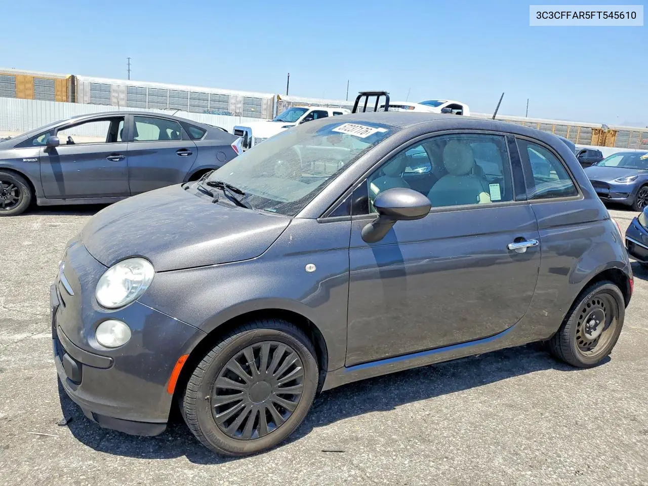 2015 Fiat 500 Pop VIN: 3C3CFFAR5FT545610 Lot: 57237176