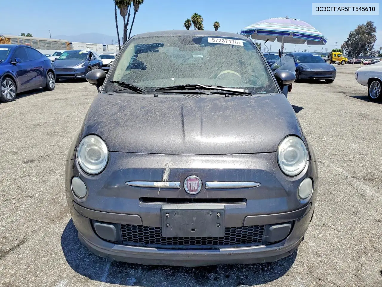 2015 Fiat 500 Pop VIN: 3C3CFFAR5FT545610 Lot: 57237176
