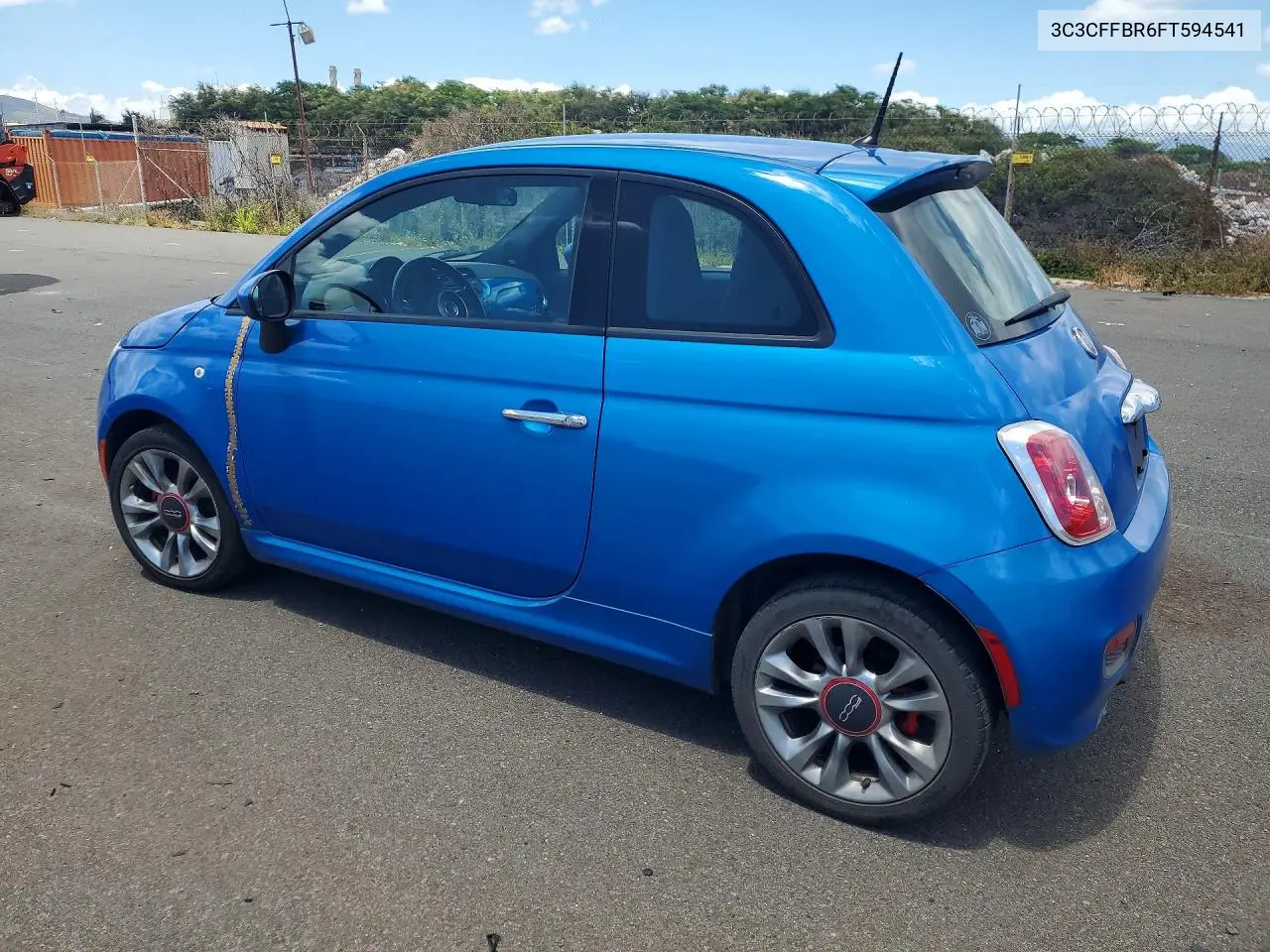 2015 Fiat 500 Sport VIN: 3C3CFFBR6FT594541 Lot: 57273476