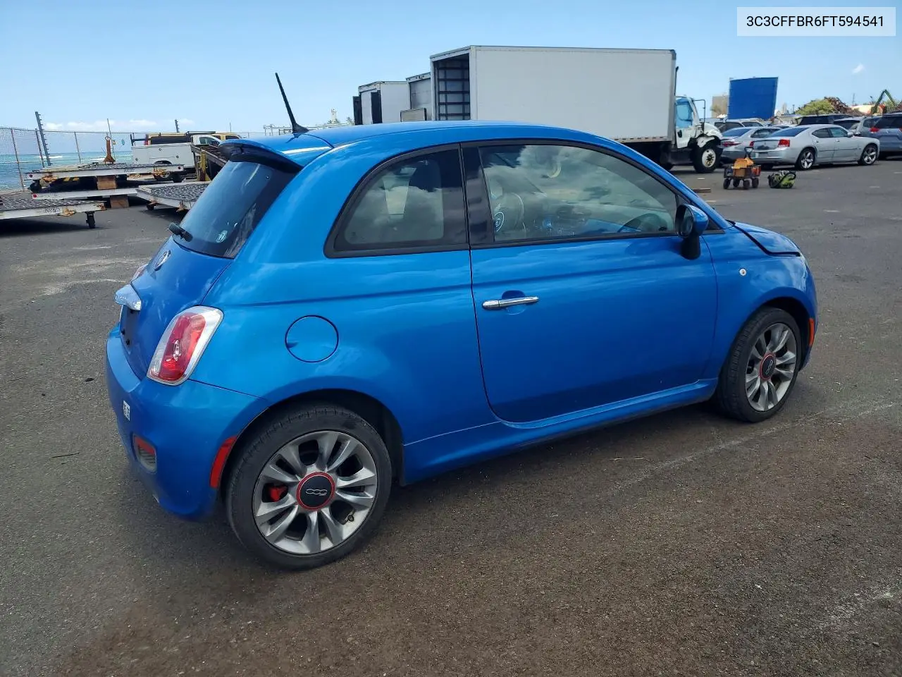2015 Fiat 500 Sport VIN: 3C3CFFBR6FT594541 Lot: 57273476