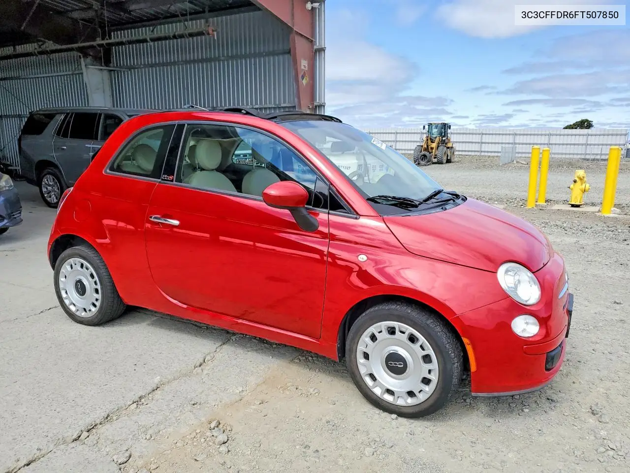 2015 Fiat 500 Pop VIN: 3C3CFFDR6FT507850 Lot: 57930886