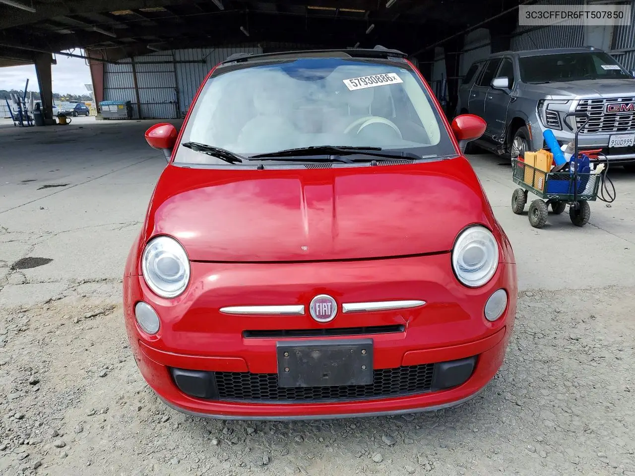 2015 Fiat 500 Pop VIN: 3C3CFFDR6FT507850 Lot: 57930886
