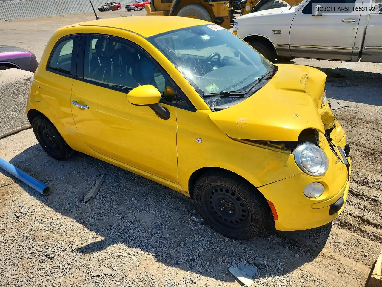 2015 Fiat 500 Pop VIN: 3C3CFFAR5FT653192 Lot: 58246776