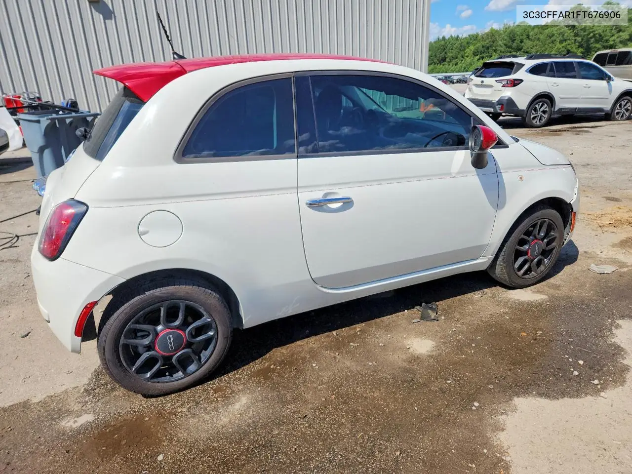 2015 Fiat 500 Pop VIN: 3C3CFFAR1FT676906 Lot: 58374256