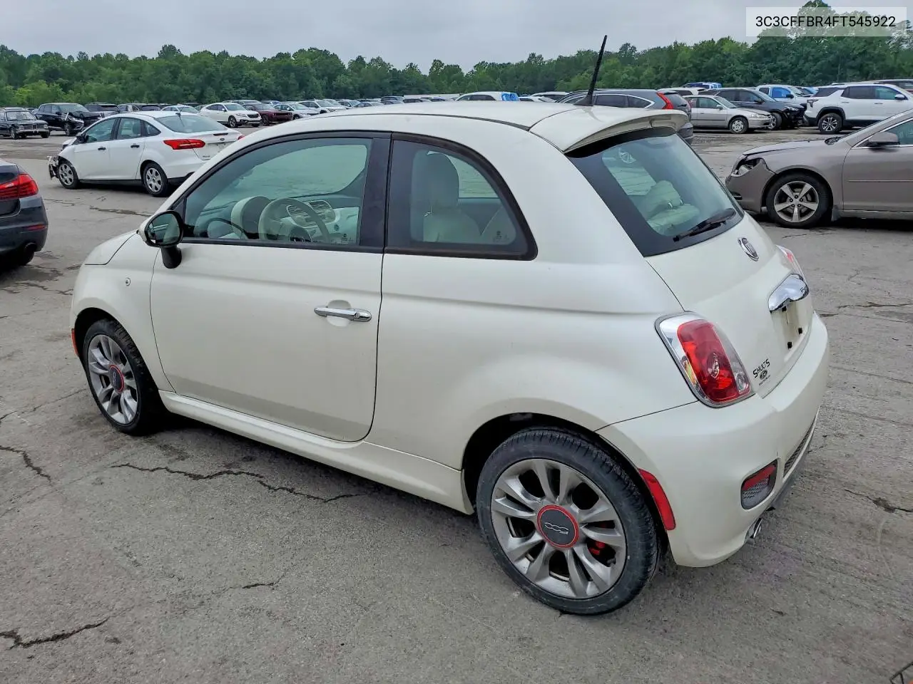 2015 Fiat 500 Sport VIN: 3C3CFFBR4FT545922 Lot: 58454606