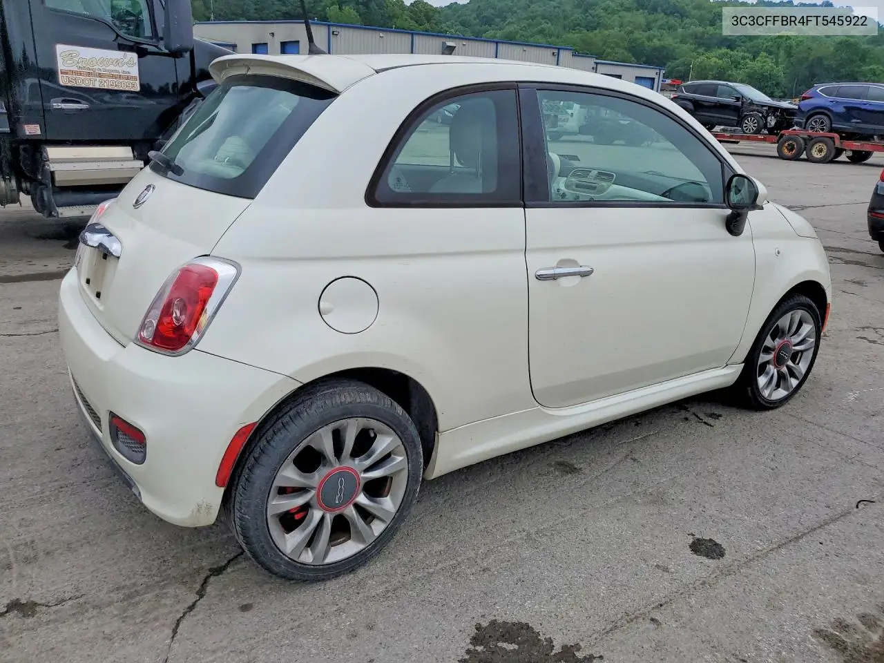 2015 Fiat 500 Sport VIN: 3C3CFFBR4FT545922 Lot: 58454606