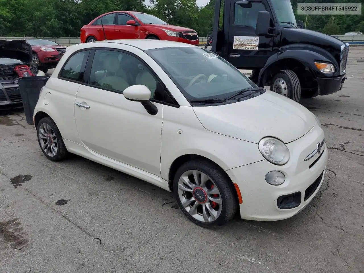 2015 Fiat 500 Sport VIN: 3C3CFFBR4FT545922 Lot: 58454606