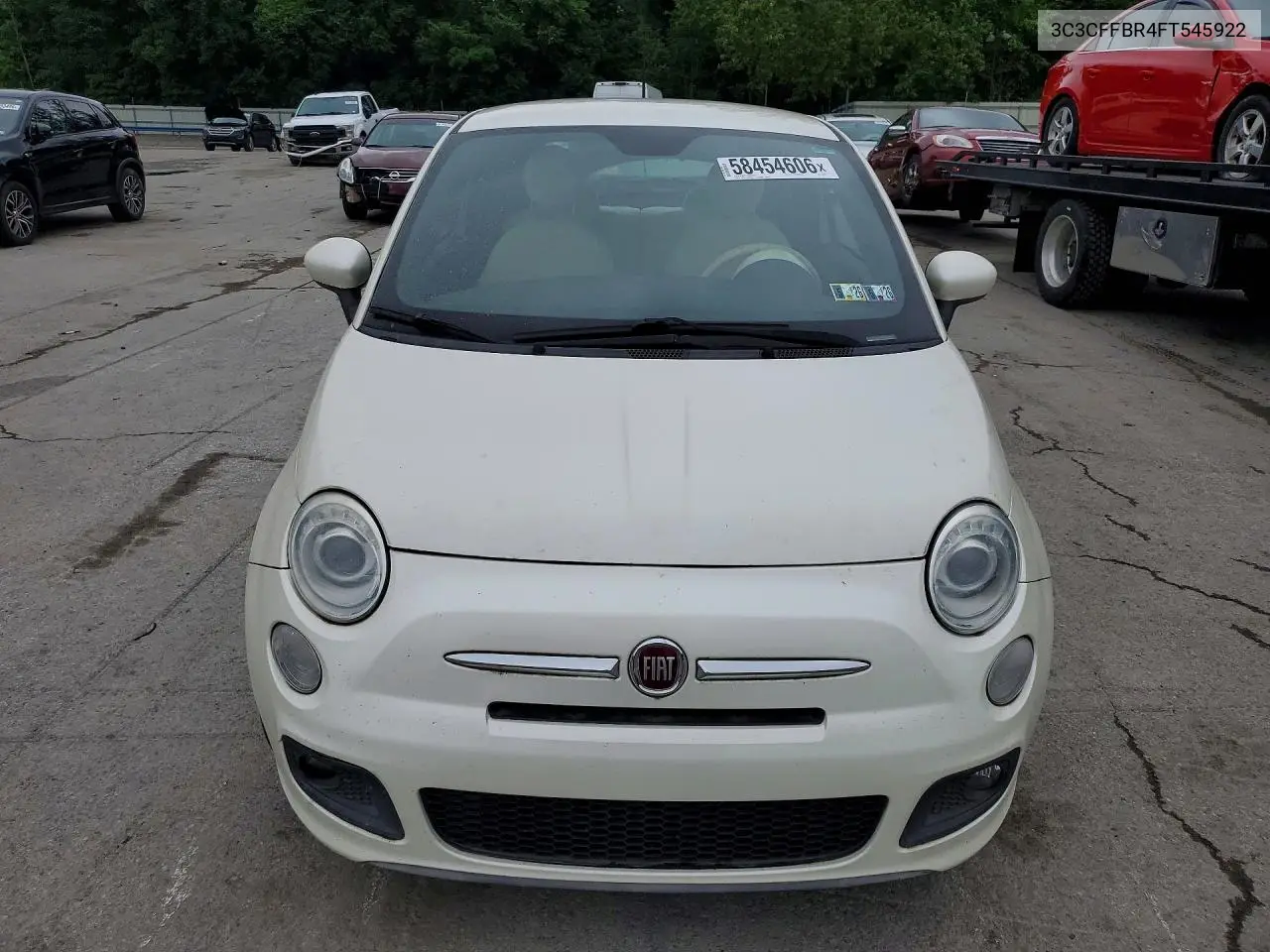 2015 Fiat 500 Sport VIN: 3C3CFFBR4FT545922 Lot: 58454606