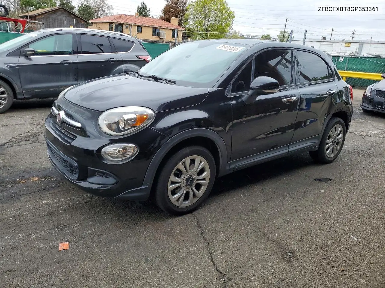 2016 Fiat 500X Easy VIN: ZFBCFXBT8GP353361 Lot: 51471936