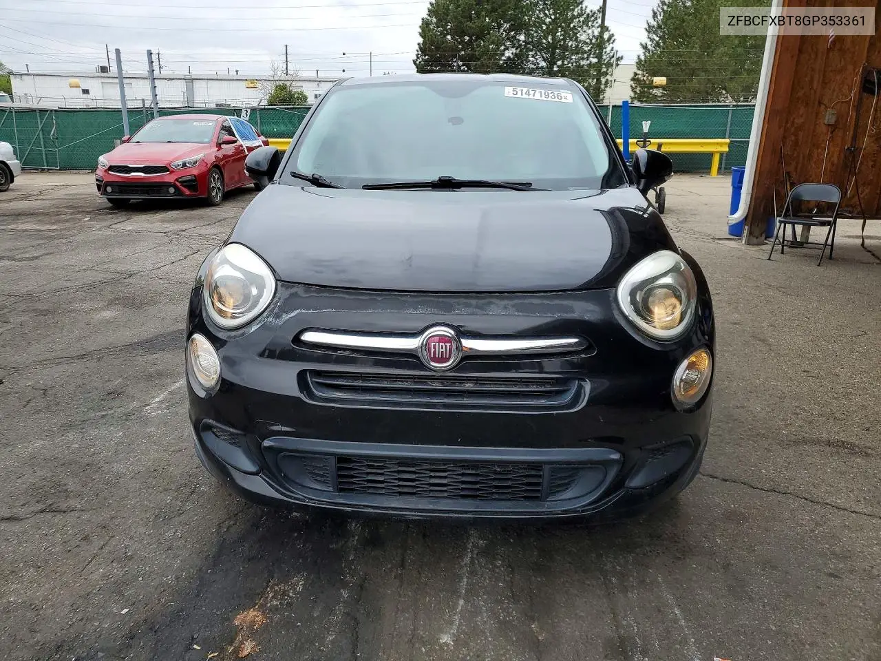 2016 Fiat 500X Easy VIN: ZFBCFXBT8GP353361 Lot: 51471936