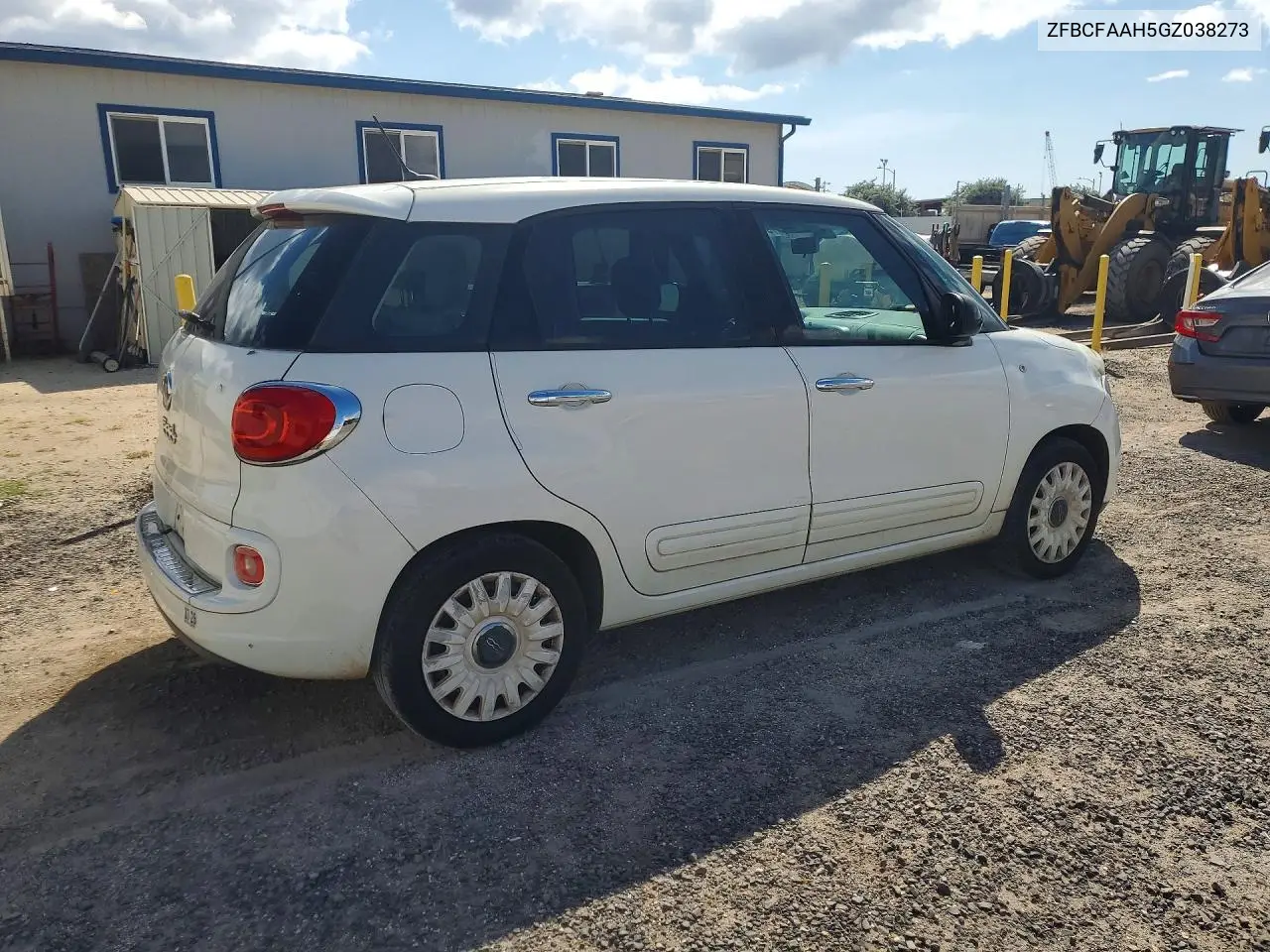 2016 Fiat 500L Pop VIN: ZFBCFAAH5GZ038273 Lot: 54333096