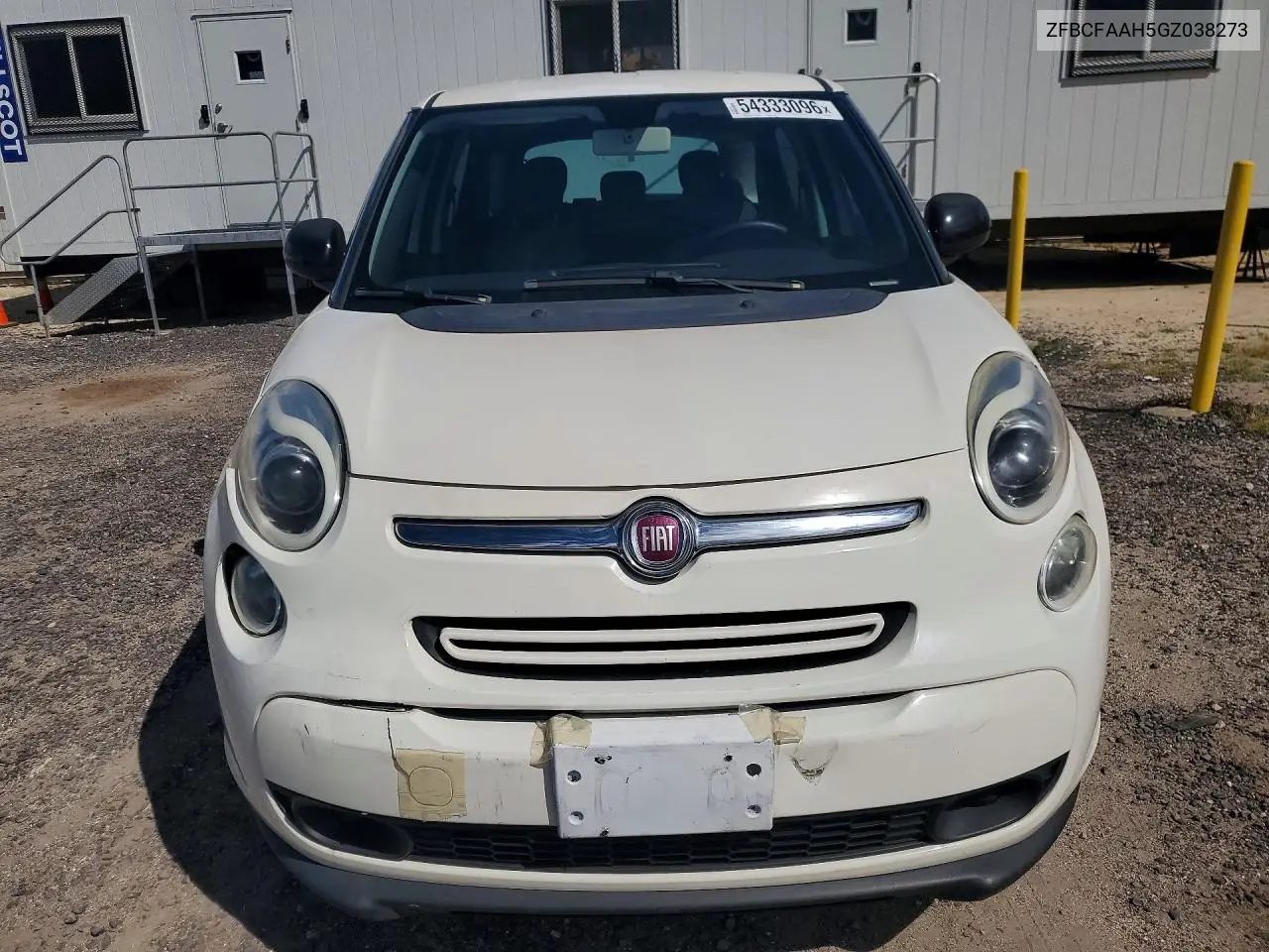 2016 Fiat 500L Pop VIN: ZFBCFAAH5GZ038273 Lot: 54333096