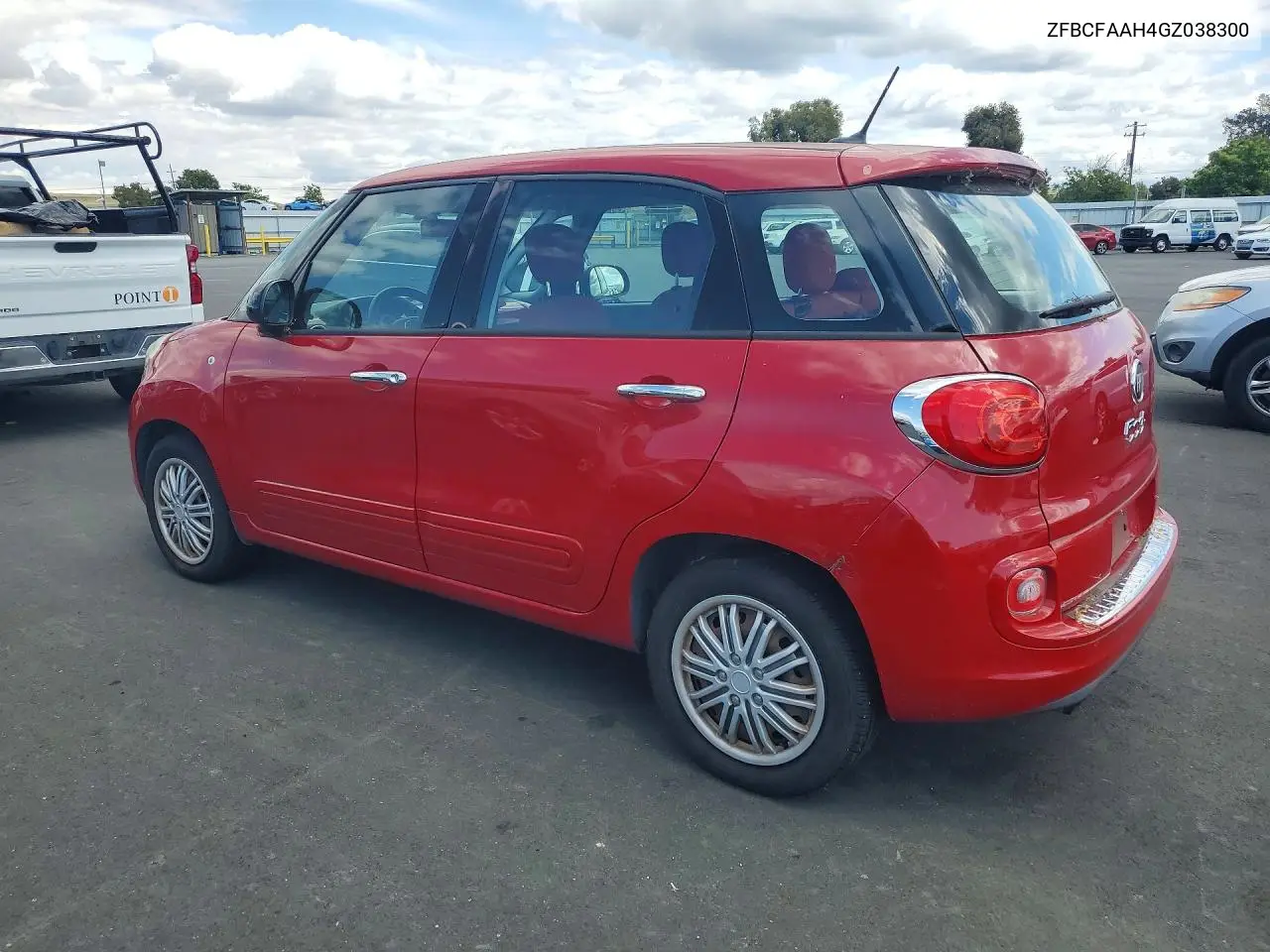2016 Fiat 500L Pop VIN: ZFBCFAAH4GZ038300 Lot: 54895316