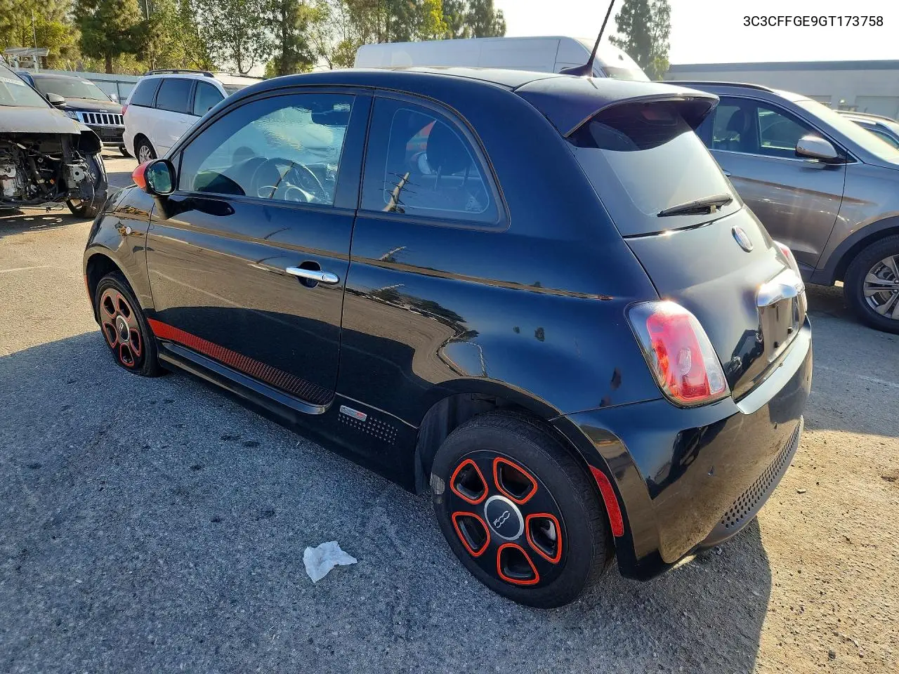 2016 Fiat 500 Electric VIN: 3C3CFFGE9GT173758 Lot: 57860766