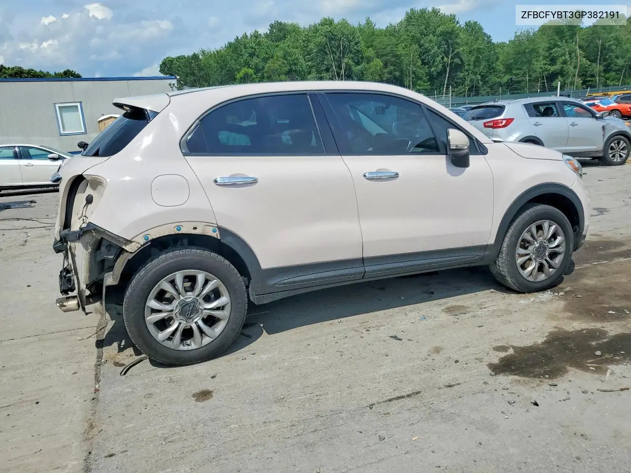 2016 Fiat 500X Easy VIN: ZFBCFYBT3GP382191 Lot: 58880786