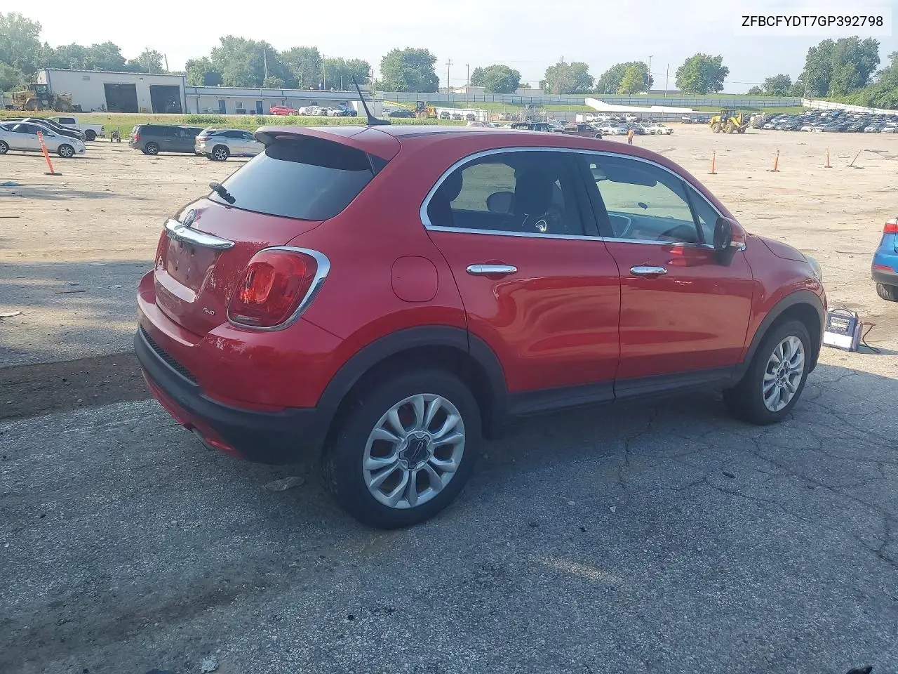2016 Fiat 500X VIN: ZFBCFYDT7GP392798 Lot: 59623006