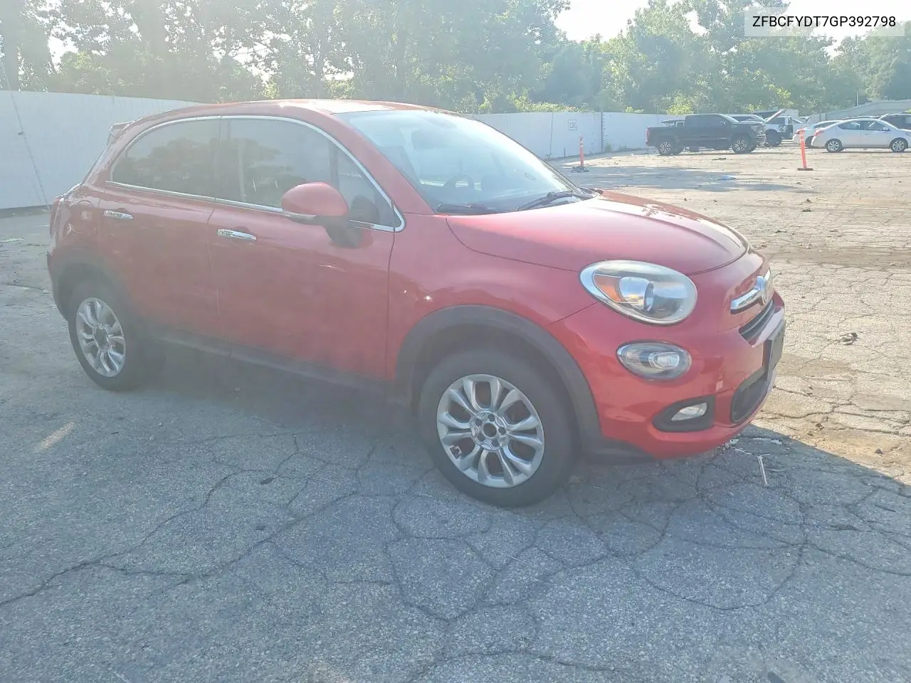 2016 Fiat 500X VIN: ZFBCFYDT7GP392798 Lot: 59623006