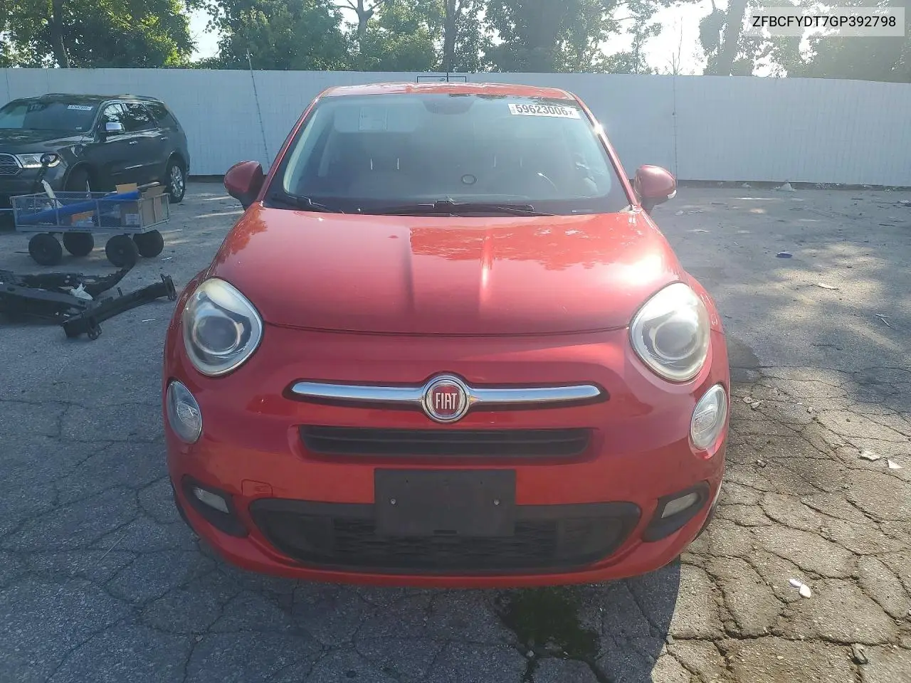 2016 Fiat 500X VIN: ZFBCFYDT7GP392798 Lot: 59623006