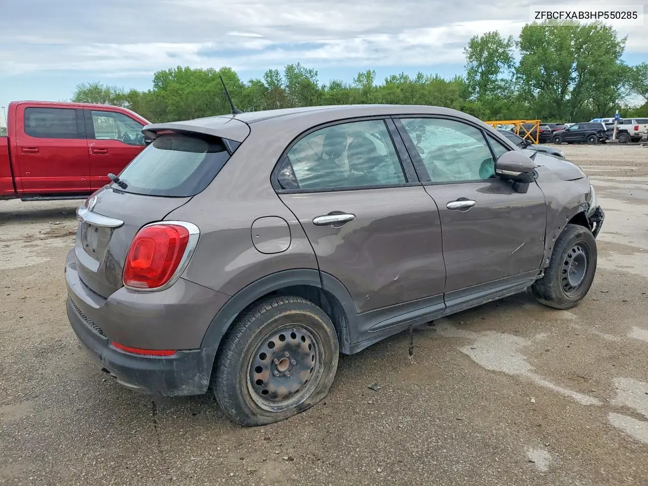 2017 Fiat 500X Pop VIN: ZFBCFXAB3HP550285 Lot: 52448106