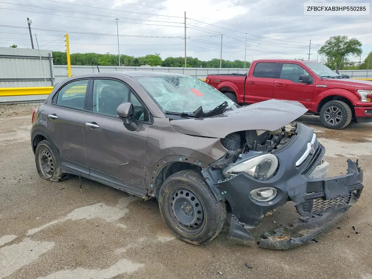 2017 Fiat 500X Pop VIN: ZFBCFXAB3HP550285 Lot: 52448106