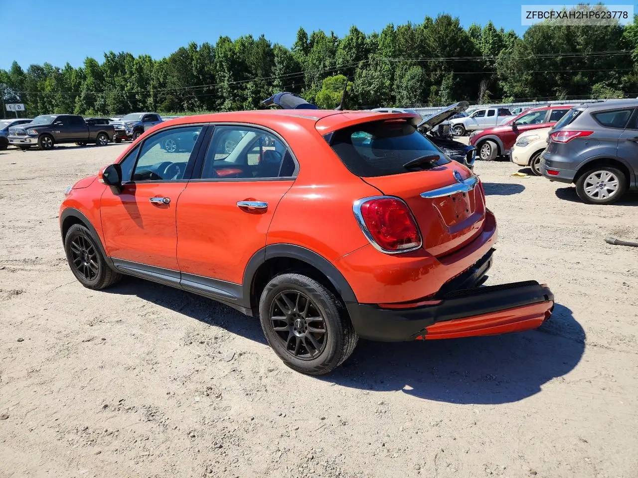 2017 Fiat 500X Pop VIN: ZFBCFXAH2HP623778 Lot: 55409136