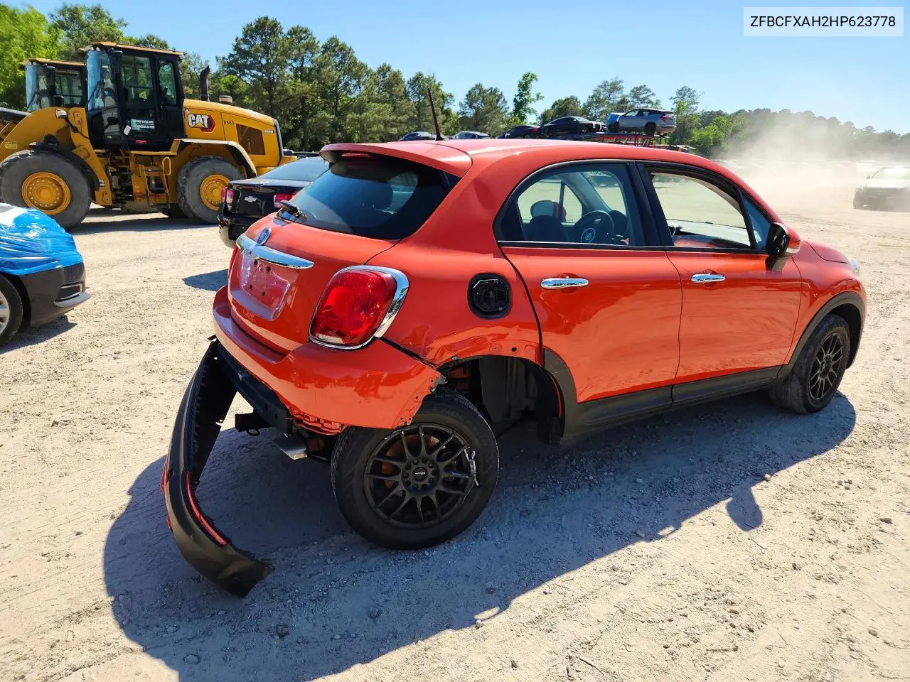 2017 Fiat 500X Pop VIN: ZFBCFXAH2HP623778 Lot: 55409136