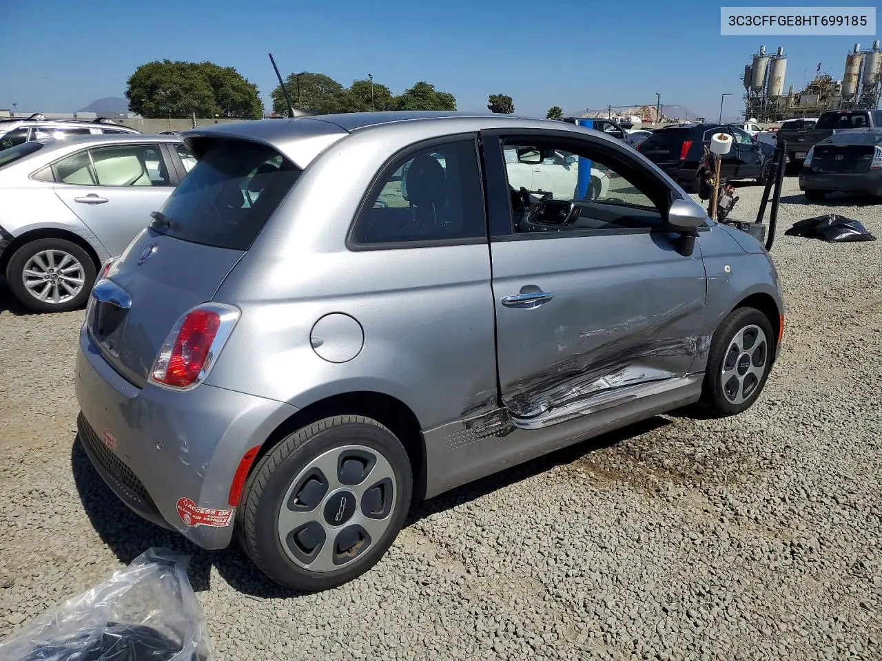 2017 Fiat 500 Electric VIN: 3C3CFFGE8HT699185 Lot: 56533116