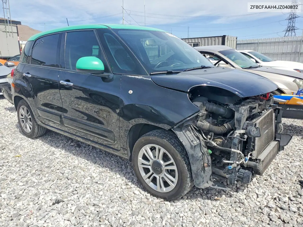 2018 Fiat 500L Pop VIN: ZFBCFAAH4JZ040832 Lot: 51840726