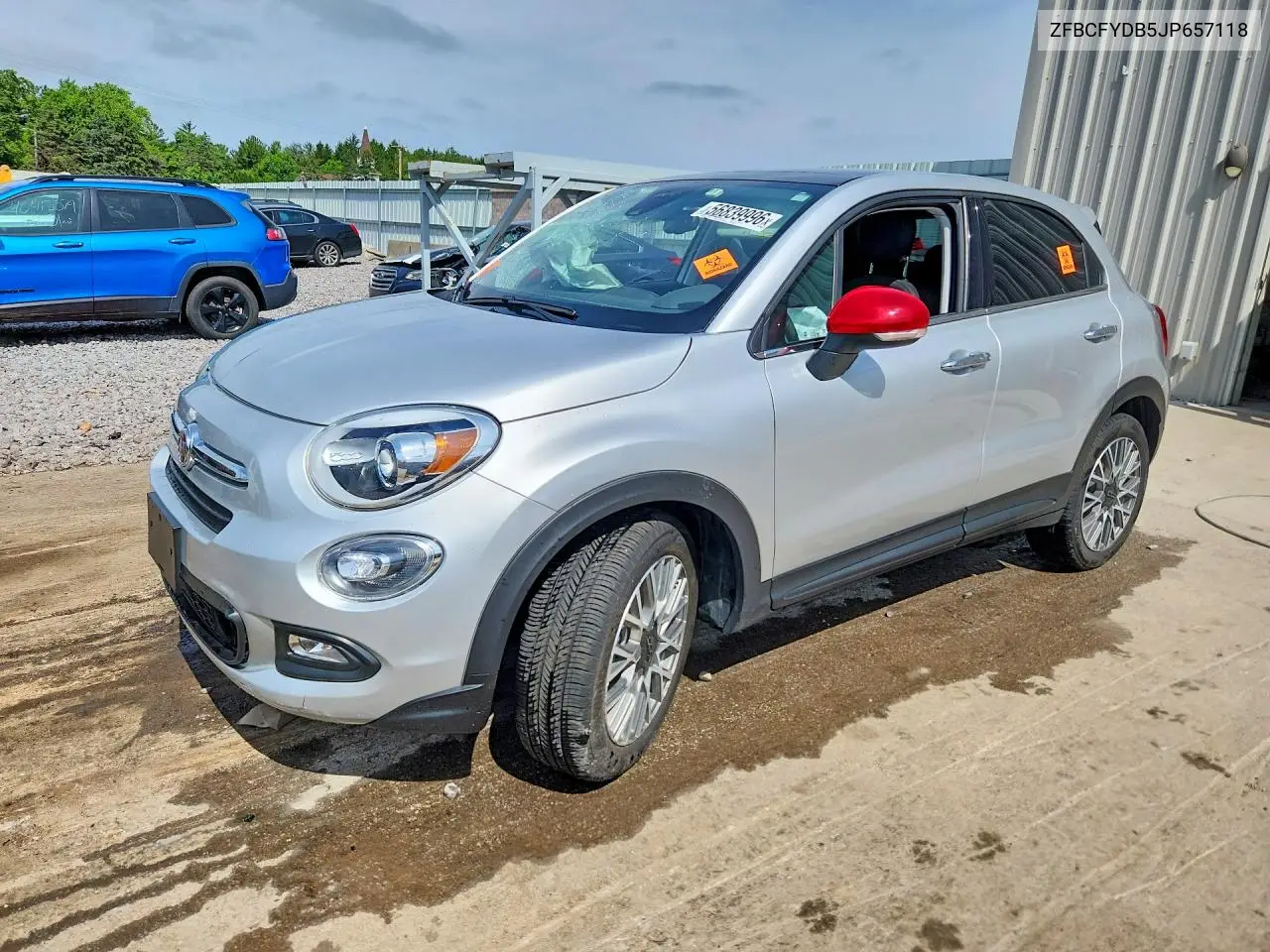 2018 Fiat 500X Lounge VIN: ZFBCFYDB5JP657118 Lot: 56839996