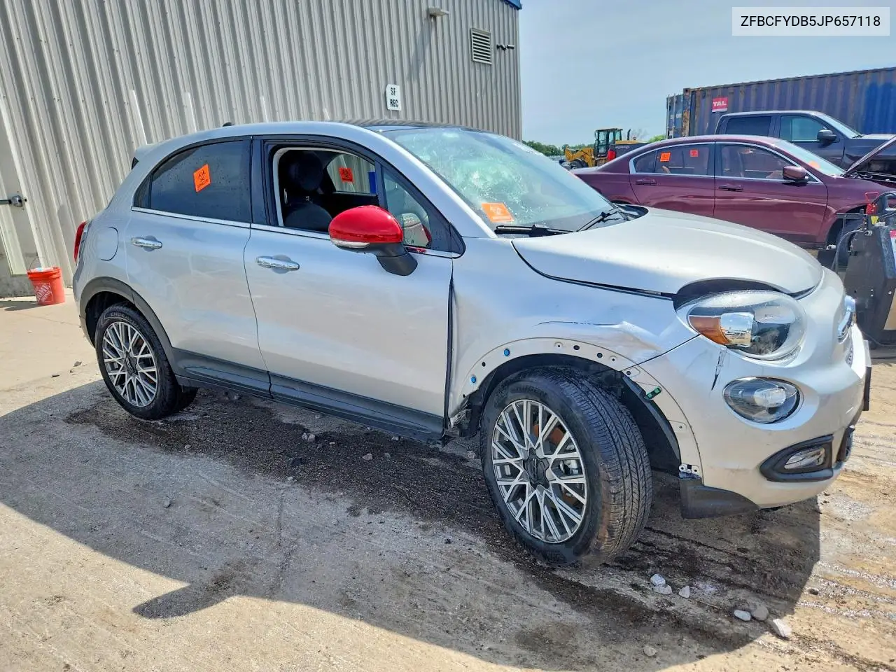 2018 Fiat 500X Lounge VIN: ZFBCFYDB5JP657118 Lot: 56839996
