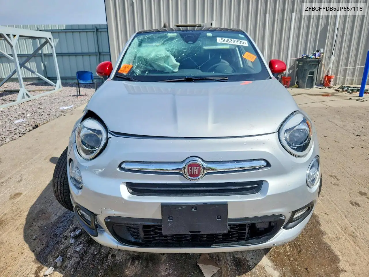 2018 Fiat 500X Lounge VIN: ZFBCFYDB5JP657118 Lot: 56839996