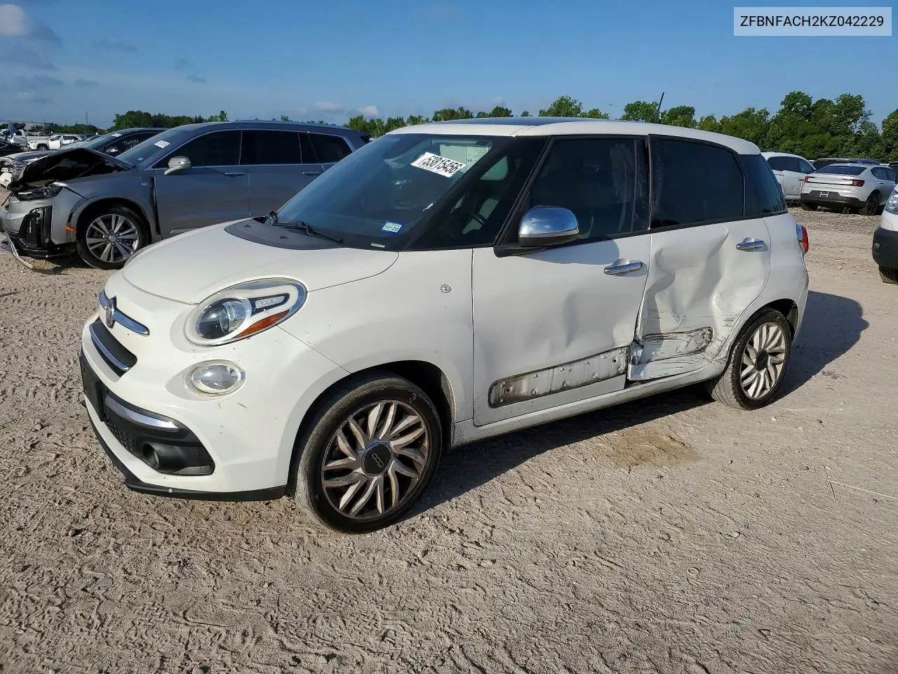 2019 Fiat 500L Lounge VIN: ZFBNFACH2KZ042229 Lot: 53815456