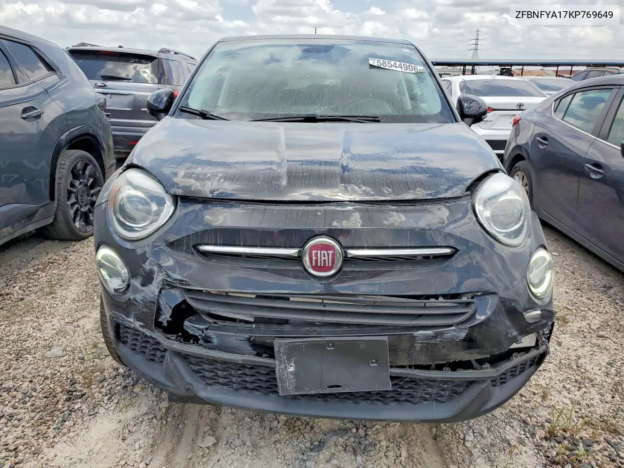 2019 Fiat 500X Pop VIN: ZFBNFYA17KP769649 Lot: 58544906