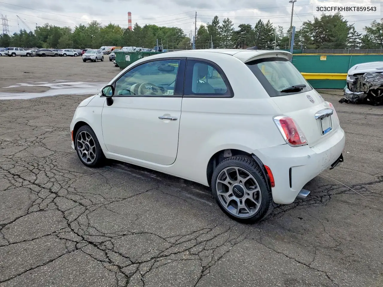 2019 Fiat 500 Pop VIN: 3C3CFFKH8KT859543 Lot: 58988876