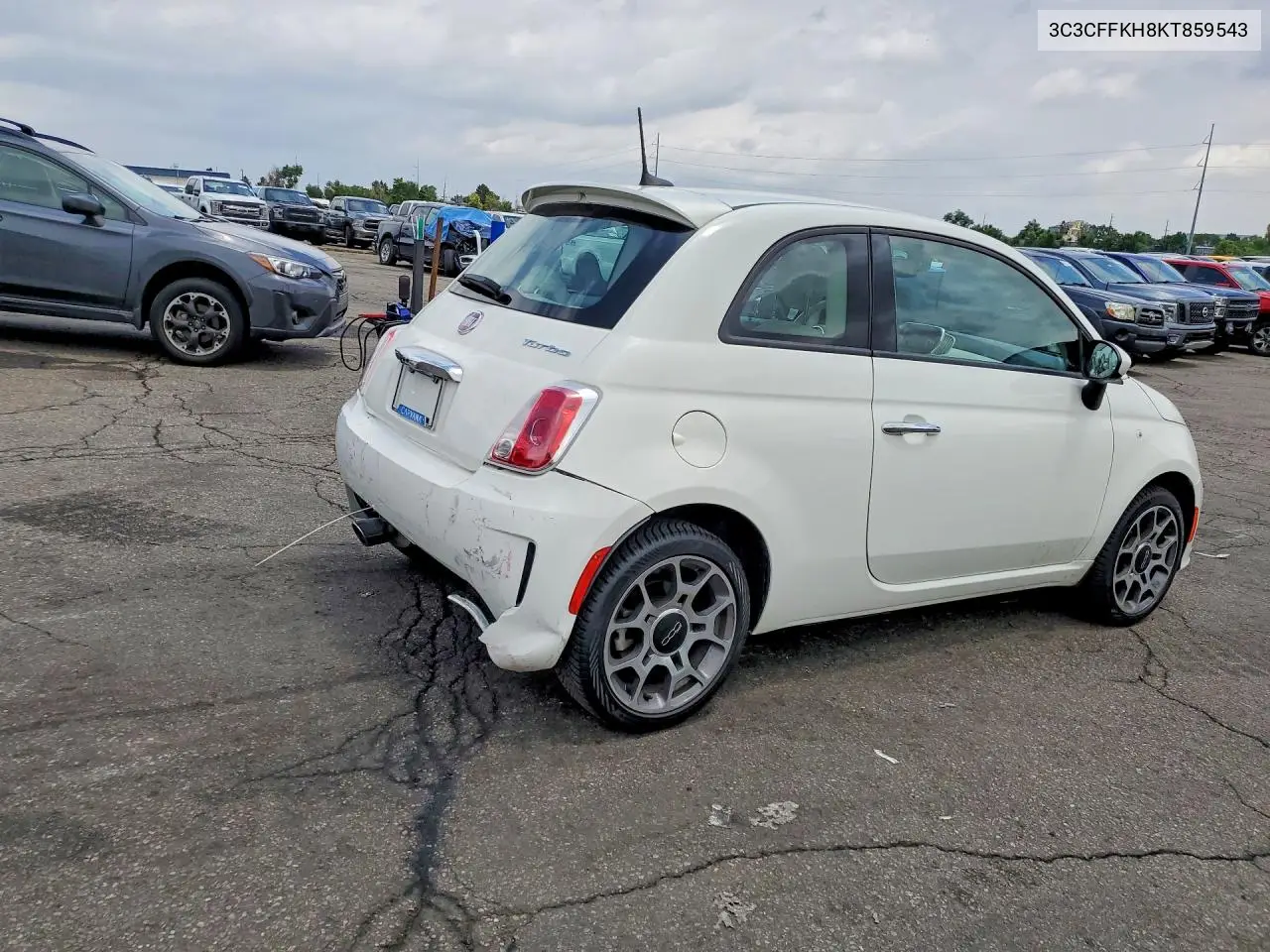 2019 Fiat 500 Pop VIN: 3C3CFFKH8KT859543 Lot: 58988876