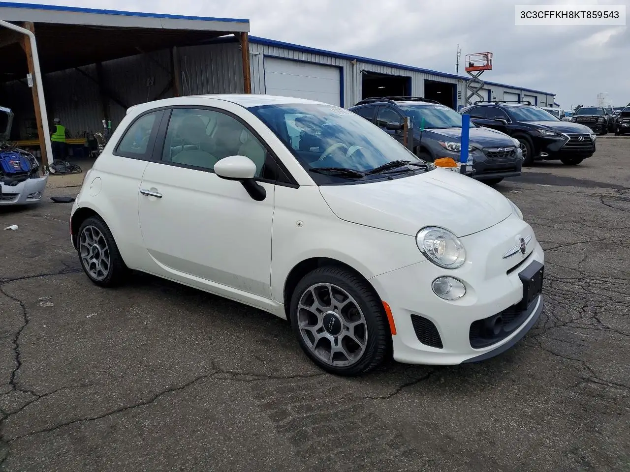 2019 Fiat 500 Pop VIN: 3C3CFFKH8KT859543 Lot: 58988876