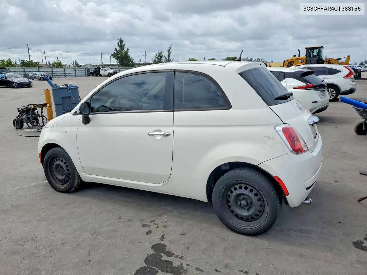 2012 Fiat 500 Pop VIN: 3C3CFFAR4CT383156 Lot: 55550126