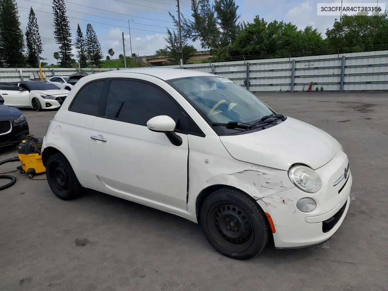 2012 Fiat 500 Pop VIN: 3C3CFFAR4CT383156 Lot: 55550126