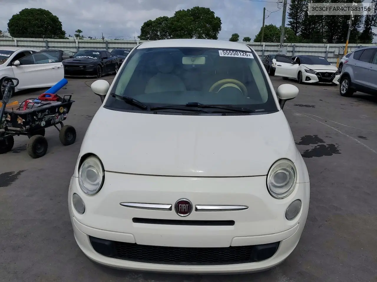 2012 Fiat 500 Pop VIN: 3C3CFFAR4CT383156 Lot: 55550126