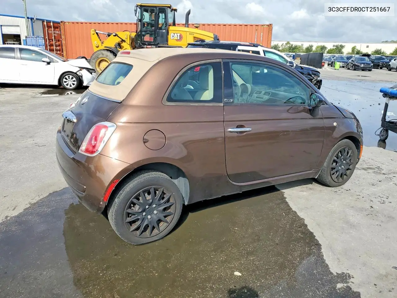 2012 Fiat 500 Pop VIN: 3C3CFFDR0CT251667 Lot: 55590086