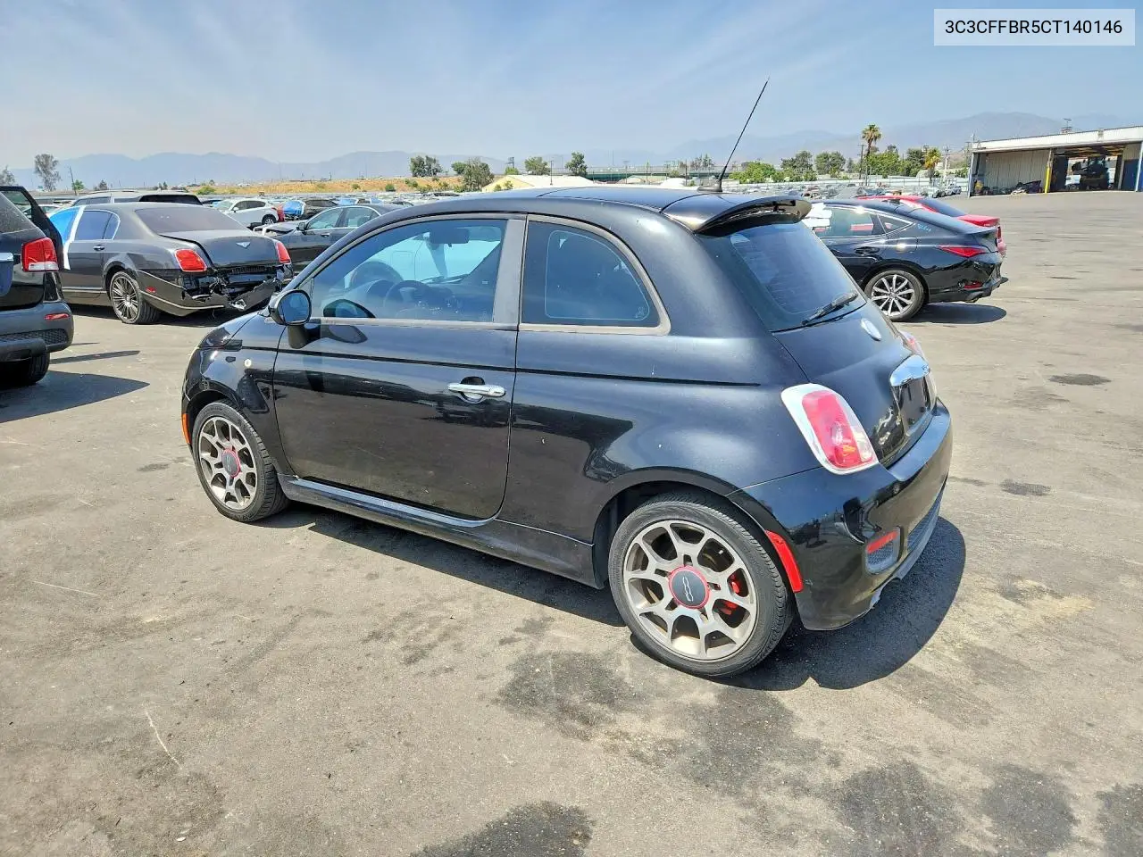 2012 Fiat 500 Sport VIN: 3C3CFFBR5CT140146 Lot: 55784026