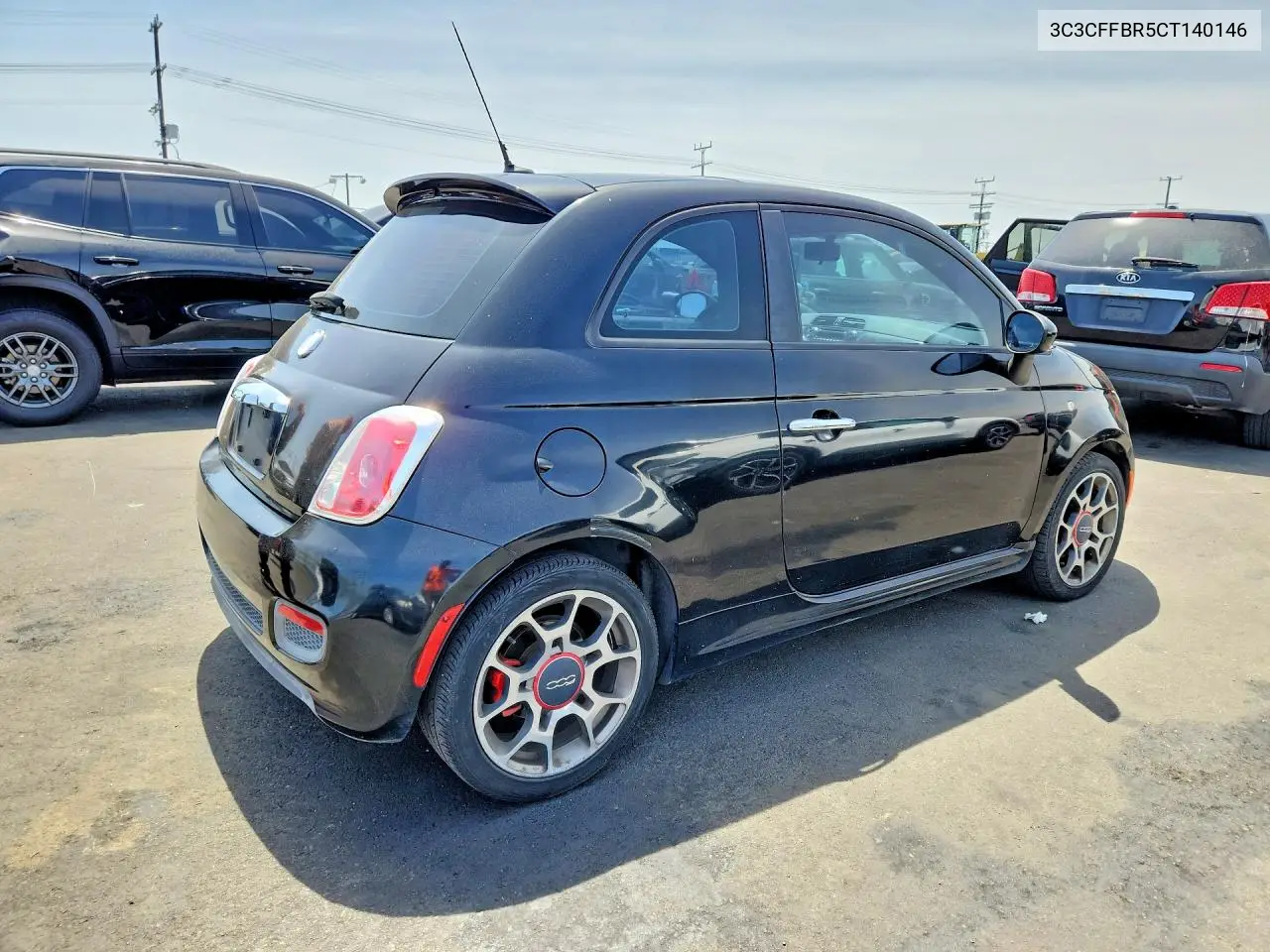 2012 Fiat 500 Sport VIN: 3C3CFFBR5CT140146 Lot: 55784026
