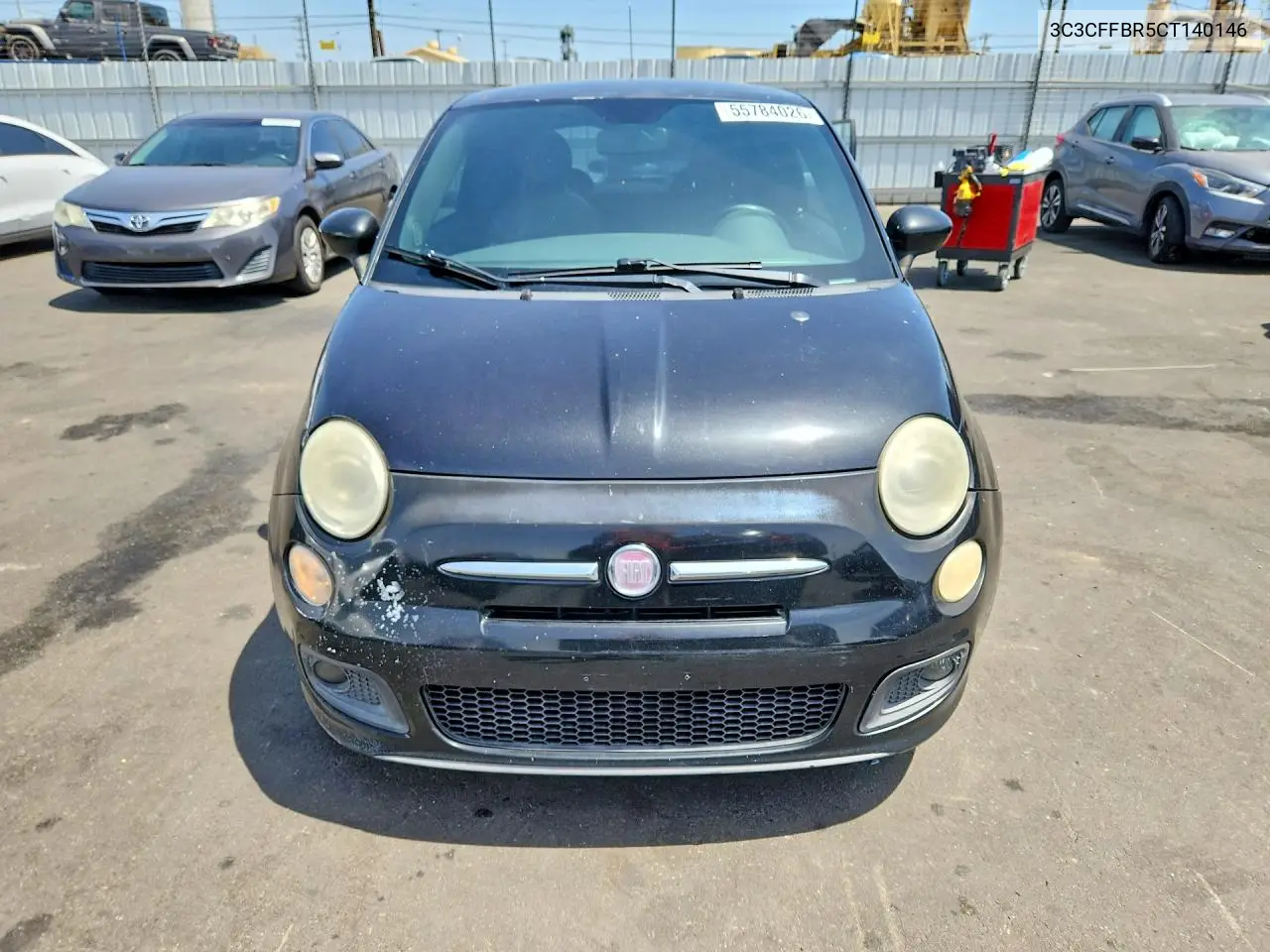 2012 Fiat 500 Sport VIN: 3C3CFFBR5CT140146 Lot: 55784026
