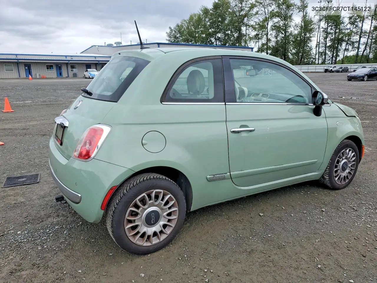 2012 Fiat 500 Lounge VIN: 3C3CFFCR7CT145122 Lot: 56157446