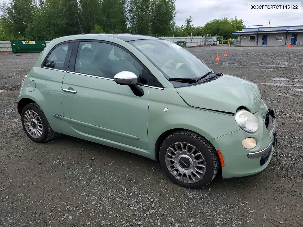 2012 Fiat 500 Lounge VIN: 3C3CFFCR7CT145122 Lot: 56157446