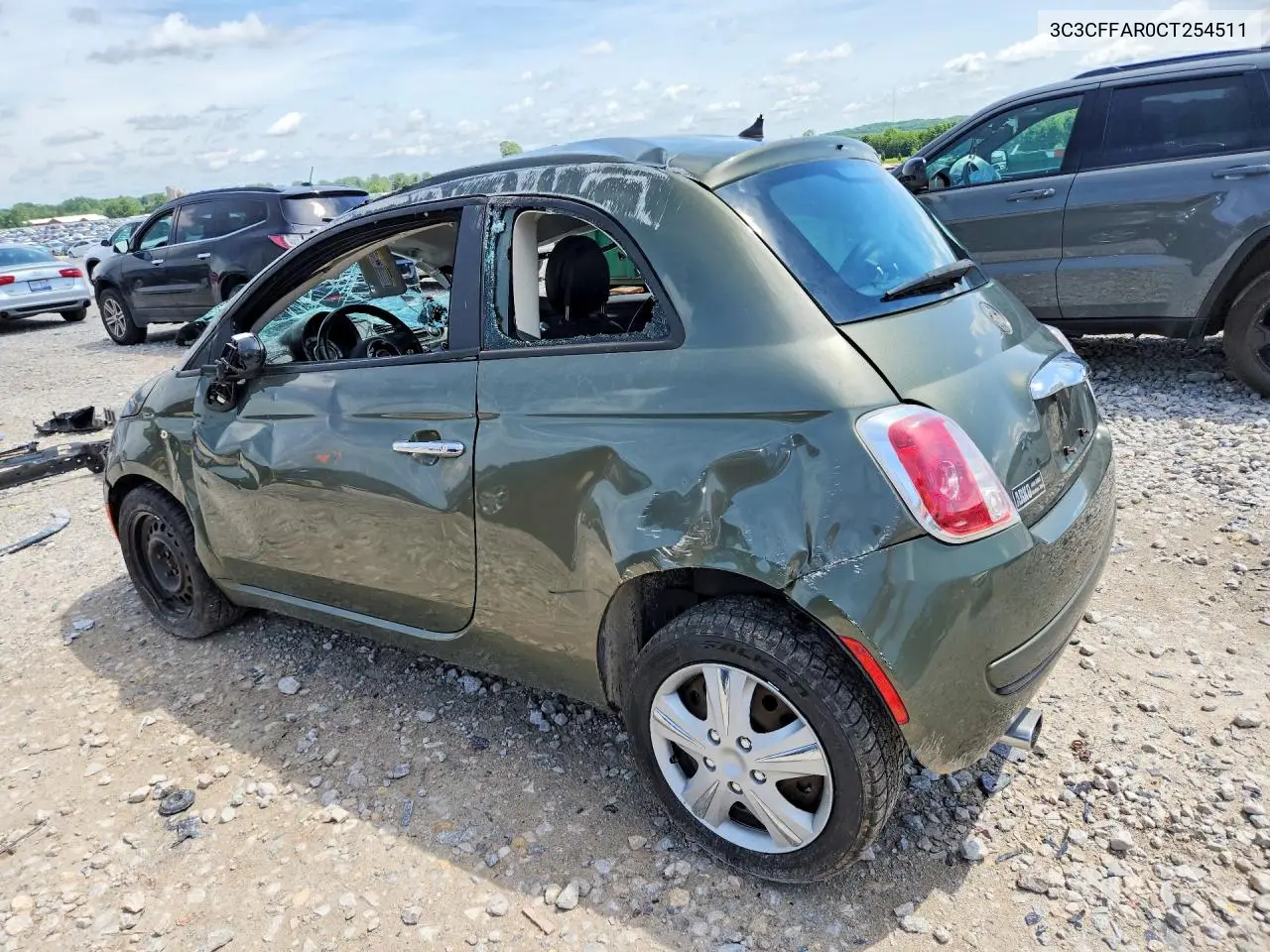 2012 Fiat 500 Pop VIN: 3C3CFFAR0CT254511 Lot: 56976696